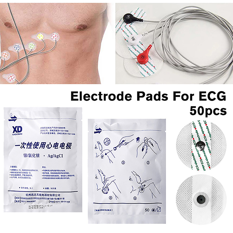 Ecg Patch Monitor - 50개/가방 전극 패치 일회용 ECG EKG