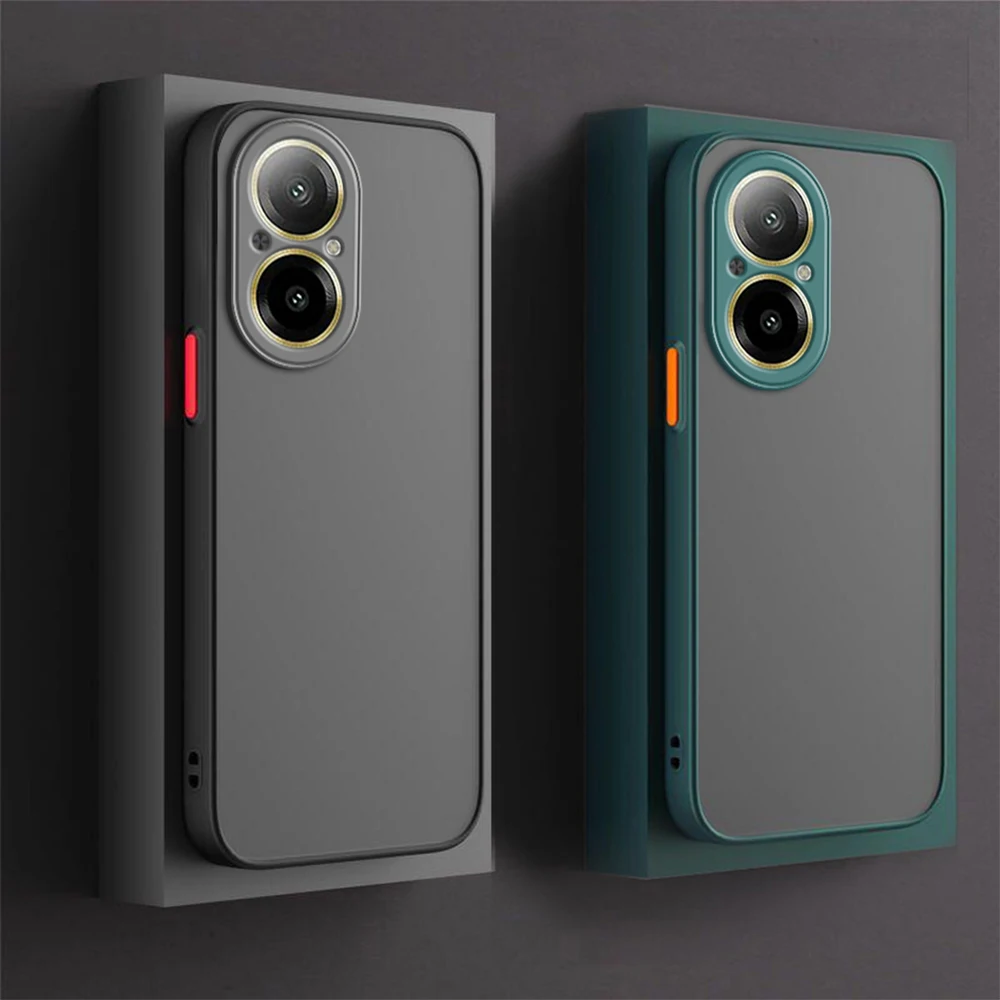 Realme C67 - 충격 방지 아머 매트 케이스, Realme