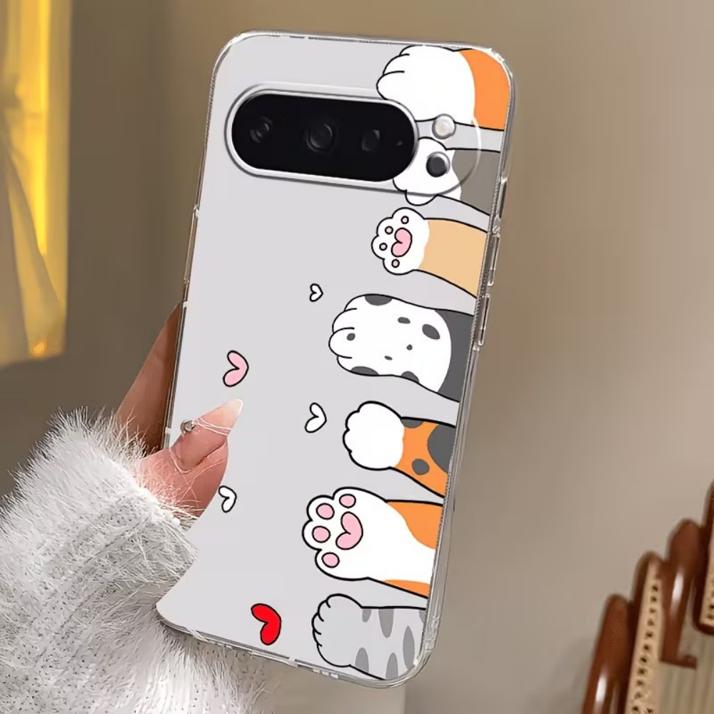 만화 고양이 발자국 크리스탈 투명 실리콘 폰 케이스 ( - Google Pixel 8A 리뷰 및 가격