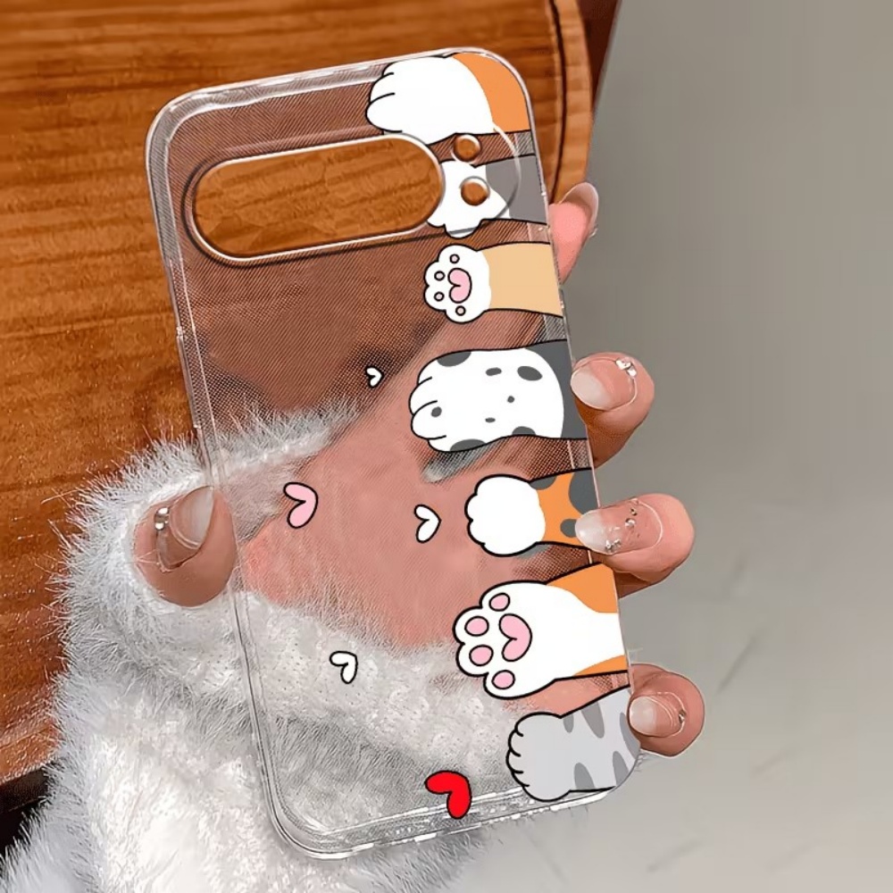 만화 고양이 발자국 크리스탈 투명 실리콘 폰 케이스 ( - Google Pixel 8A 리뷰 및 가격